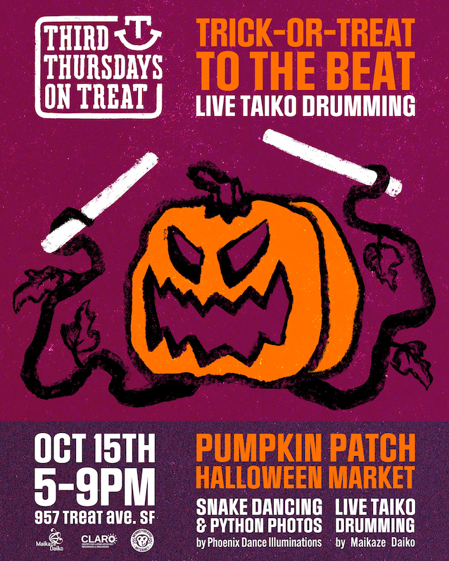 Trick or Treat poster for Third Thursdays on Treat